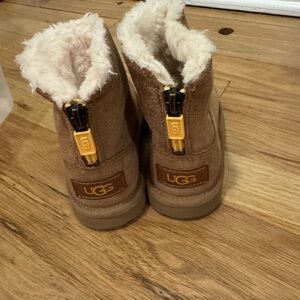 UGG Kids Brown Boots with Cream Lining